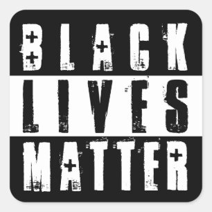 BLACK LIVES MATTER QUADRATISCHER AUFKLEBER