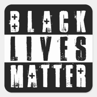 BLACK LIVES MATTER QUADRATISCHER AUFKLEBER
