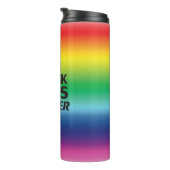 Black Lives Matter Regenbogen Farbverlauf Stolz Fa Thermosbecher (Nach rechts gedreht)