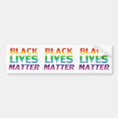 Black Lives Matter Regenbogen Moderne Typografie S Autoaufkleber (Vorne)