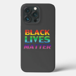 Black Lives Matter Regenbogentypografie Grau Case-Mate iPhone Hülle