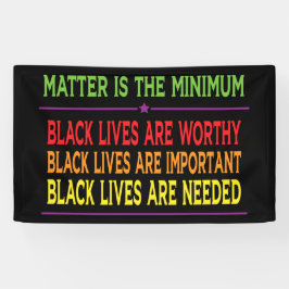 Black Lives Matter, Resist Rassismus, Blam Banner