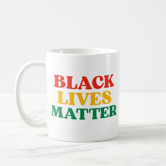 Black-Lives-Matter-Schmuck Kaffeetasse (Links)