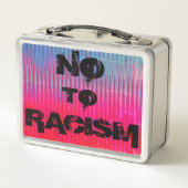 Black Lives Matter Skeleton Polizist Metall Brotdose (Rückseite)