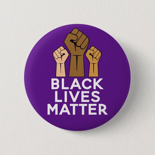 Black Lives Matter - Solidarnosc Fist Pump Button (Vorderseite)