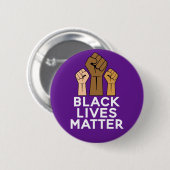 Black Lives Matter - Solidarnosc Fist Pump Button (Vorne & Hinten)