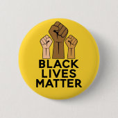 Black Lives Matter - Solidarnosc Fist Pump Button (Vorderseite)