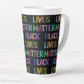 Black Lives Matter Stencil 01 Editable Milchtasse (Rechte Ecke)