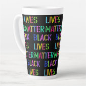 Black Lives Matter Stencil 01 Editable Milchtasse (Linke Ecke)