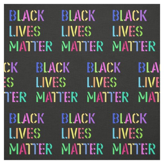 Black Lives Matter Stencil 01 Editable Stoff (Muster)