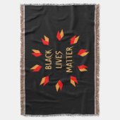 Black Lives Matter Throw Blanket Decke (Vorderseite Vertikal)