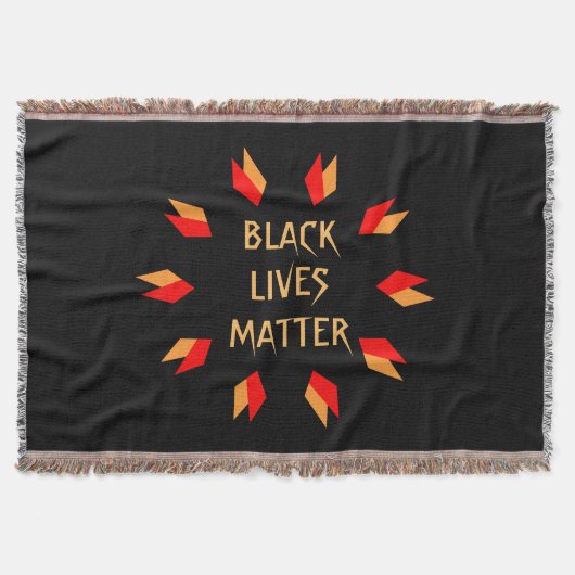 Black Lives Matter Throw Blanket Decke (Vorderseite)