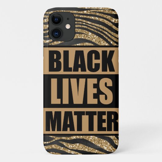 Black Lives Matter Tiger Stripe iPhone / iPad Gehä Case-Mate iPhone Hülle (Rückseite)