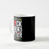 Black Lives Monat Geschichte Afrodeutsche Geschenk Kaffeetasse (Vorderseite Links)