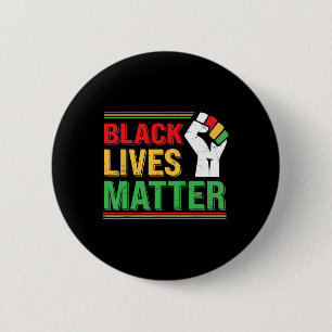 Black Lives Problem Black History Month Feier Button