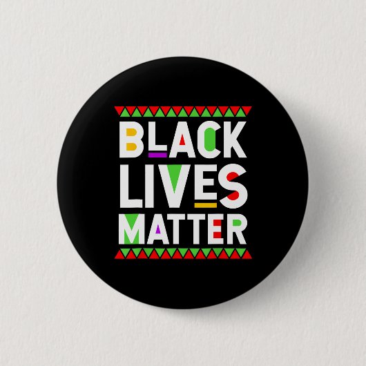 Black Lives Problem Black History Month Feier Button (Vorderseite)