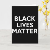 Black Lives Problem Blm Human Rights Black History Karte (Gelbe Blume)