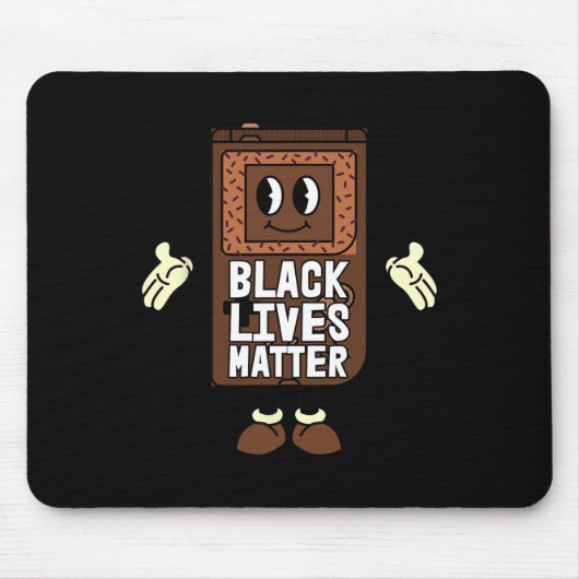 Black Lives Problem Video-Spiel Black History Gami Mousepad (Vorne)