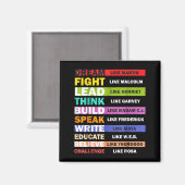 Black Lives S Black Leaders Black History Month Magnet (Vorderseite/Rückseite)
