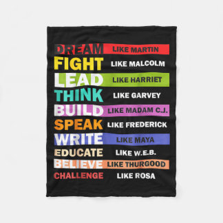 Black Lives S Schwarze Führer Black History Month  Fleecedecke