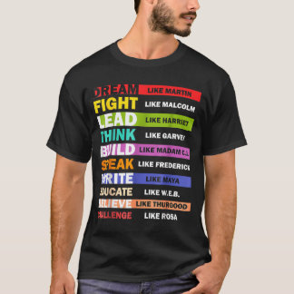 Black Lives S Schwarze Führer Black History Month  T-Shirt