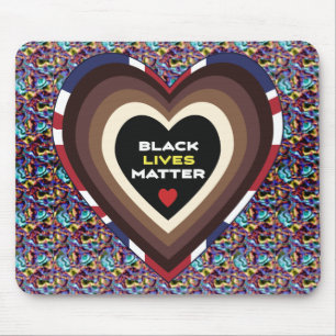 Black Living Matte Mouse Pad Mousepad
