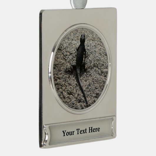 Black Lizard Banner-Ornament Silber (Rechts)