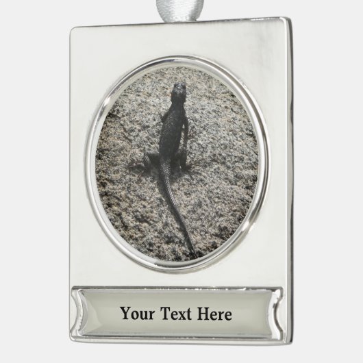 Black Lizard Banner-Ornament Silber (Links)