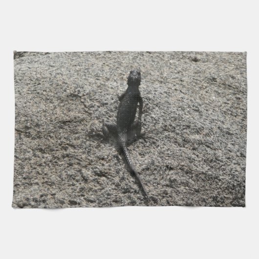 Black Lizard Geschirrtuch (Horizontal)