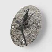 Black Lizard Runde Wanduhr (Winkel)