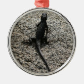 Black Lizard Silbernes Ornament (Vorne)