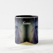 Black Llama Animal Personalisiert Zweifarbige Tasse (Mittel)