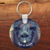 Black Llama Farm Animal Personalized Schlüsselanhänger (Rückseite)