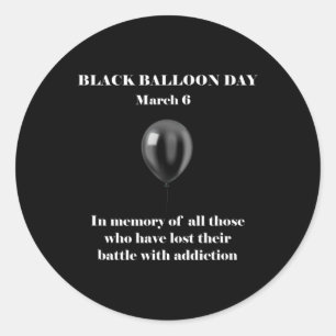 Black Lloon Day Überdosis-Bewusstseins-Erweiterung Runder Aufkleber