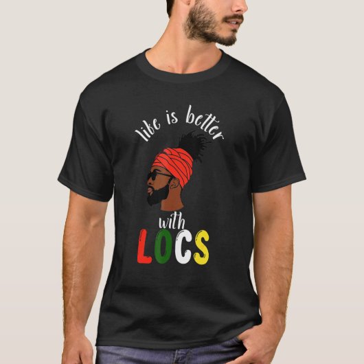 Black Locd - Afro Man T-Shirt (Vorderseite)