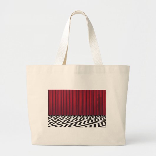 Black Lodge Red Room Jumbo Stoffbeutel (Vorne)