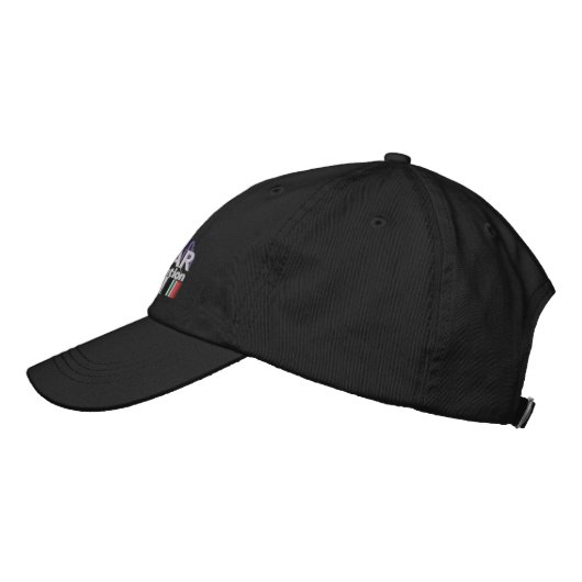 Black-Logo-Hat Bestickte Baseballkappe (Links)