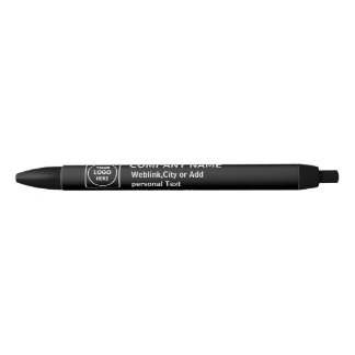 Black Logo Name Company Branding pen Kugelschreiber