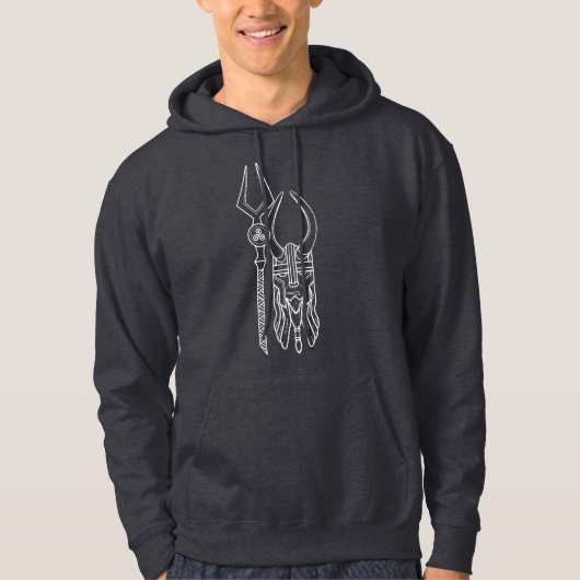 Black Loki Mitarbeiter Norse Heathen Pagan Asatru  Hoodie (Vorderseite)