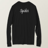 Black long sleeves shirt design with sand watch (Design Rückseite)