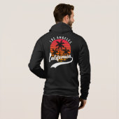 Black Los Angeles Fleece Zip Hoodie (Schwarz voll)