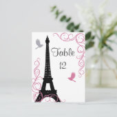 Black Love Birds Tischnummer (Stehend Vorderseite)