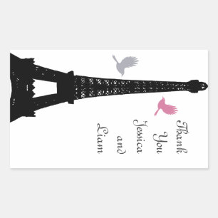 Black Love Birds Vielen Dank, dass Sie Sticker