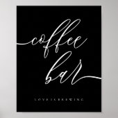 Black love brewing Hochzeitscafé Poster (Vorne)