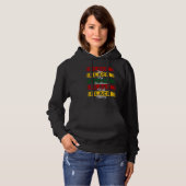 Black Love Joy Pride History Excellence BHM Afro W Hoodie (Vorne ganz)