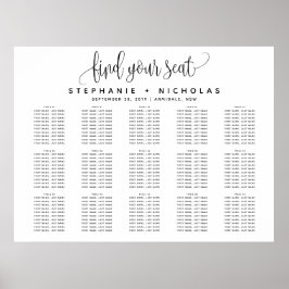Black Lovely Script Typografy Wedding Poster