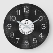 Black LP Vinyl Record Album Große Wanduhr (Vorderseite)