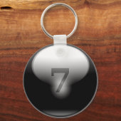 Black Lucky 7 Schlüsselanhänger (Vorderseite)