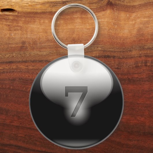 Black Lucky 7 Schlüsselanhänger (Vorderseite)
