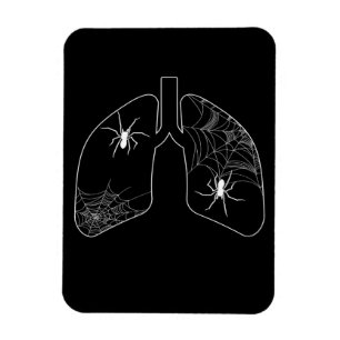 Black Lungs Spinnennetze   Halloween-Spinne Magnet